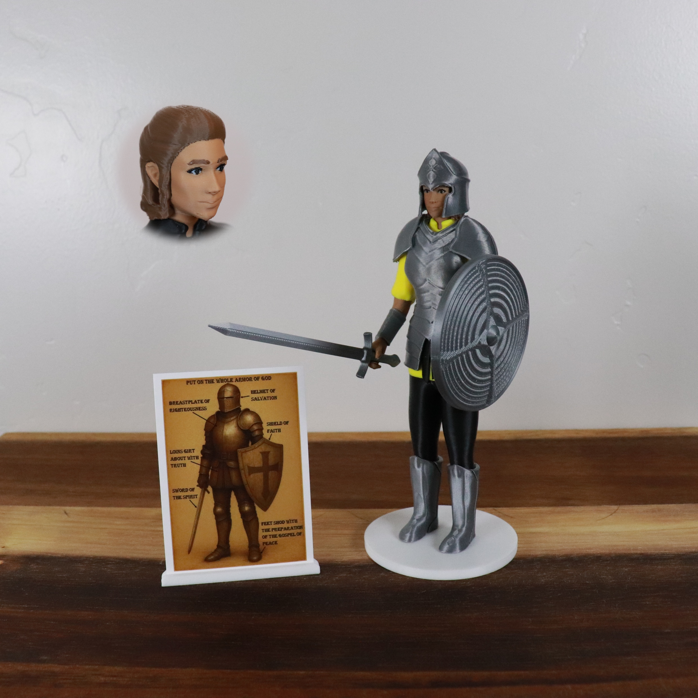 Armor of God Warrior - WOMAN (Yellow Tunic)