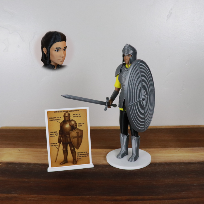 Armor of God Warrior - WOMAN (Yellow Tunic)