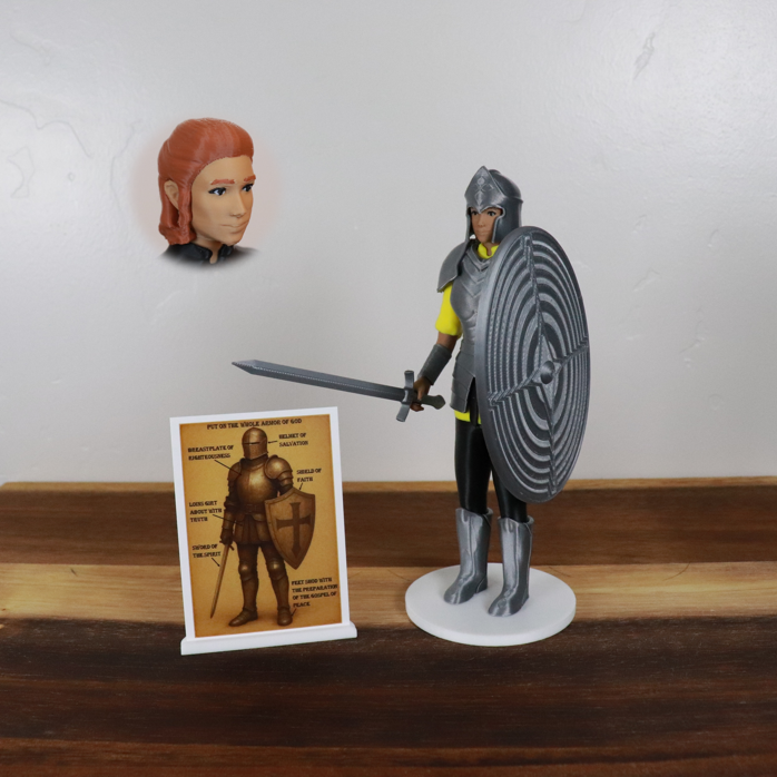 Armor of God Warrior - WOMAN (Yellow Tunic)