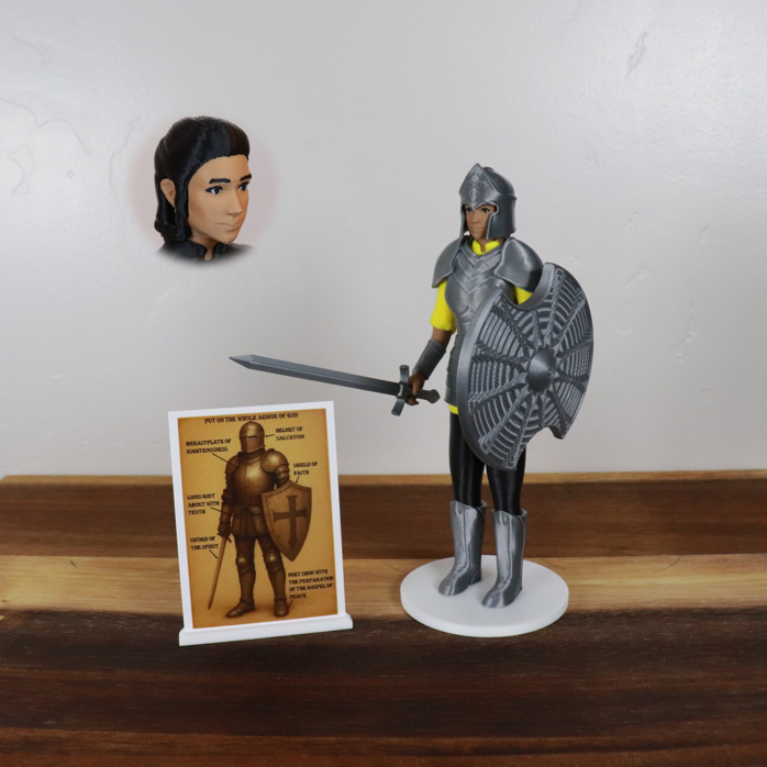 Armor of God Warrior - WOMAN (Yellow Tunic)