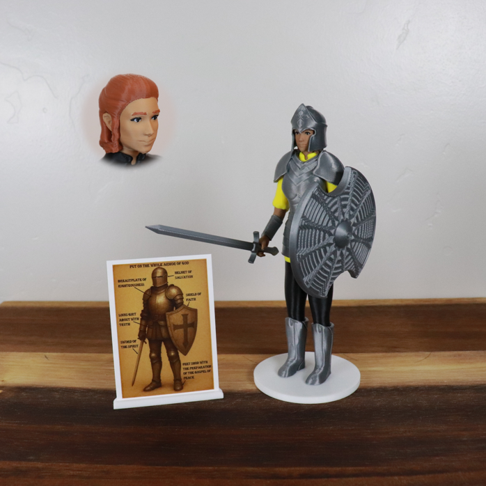 Armor of God Warrior - WOMAN (Yellow Tunic)