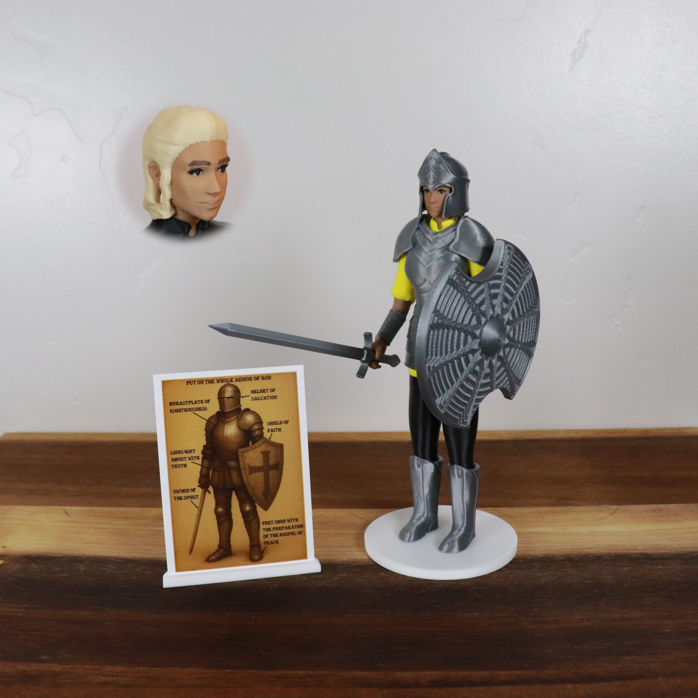 Armor of God Warrior - WOMAN (Yellow Tunic)