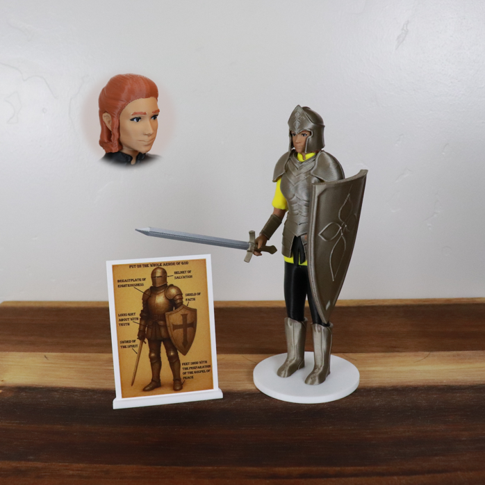 Armor of God Warrior - WOMAN (Yellow Tunic)