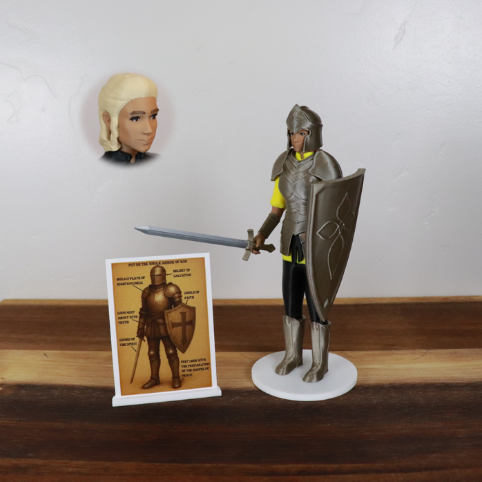 Armor of God Warrior - WOMAN (Yellow Tunic)