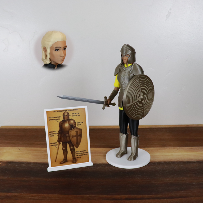 Armor of God Warrior - WOMAN (Yellow Tunic)