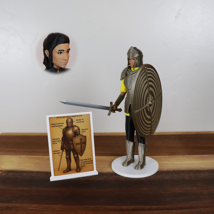 Armor of God Warrior - WOMAN (Yellow Tunic)