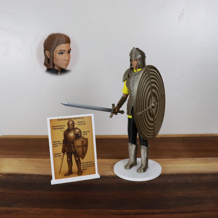 Armor of God Warrior - WOMAN (Yellow Tunic)