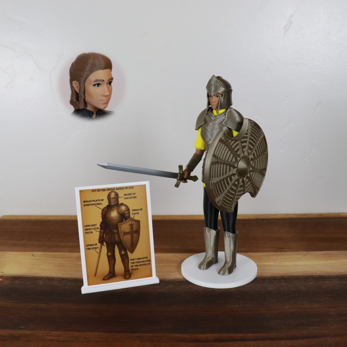 Armor of God Warrior - WOMAN (Yellow Tunic)