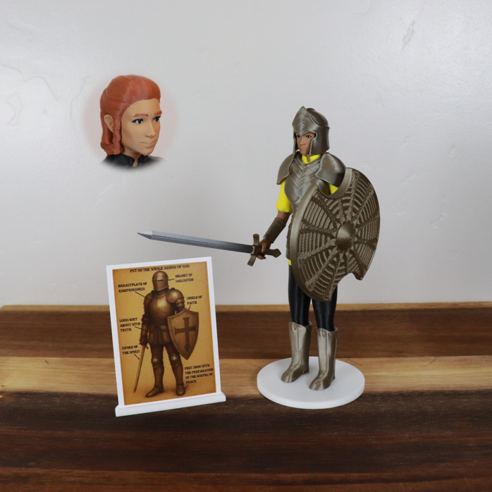 Armor of God Warrior - WOMAN (Yellow Tunic)