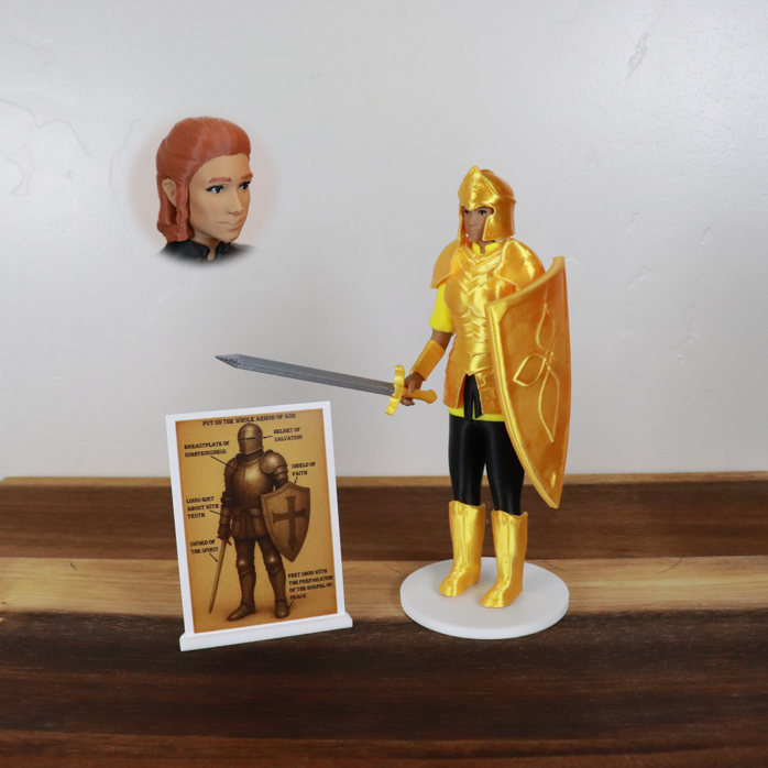 Armor of God Warrior - WOMAN (Yellow Tunic)