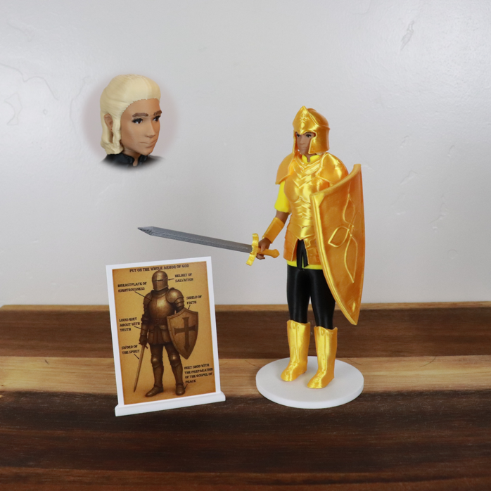 Armor of God Warrior - WOMAN (Yellow Tunic)