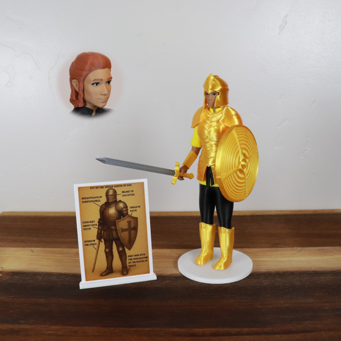 Armor of God Warrior - WOMAN (Yellow Tunic)