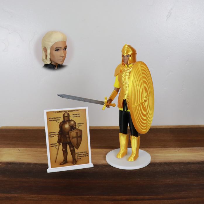 Armor of God Warrior - WOMAN (Yellow Tunic)