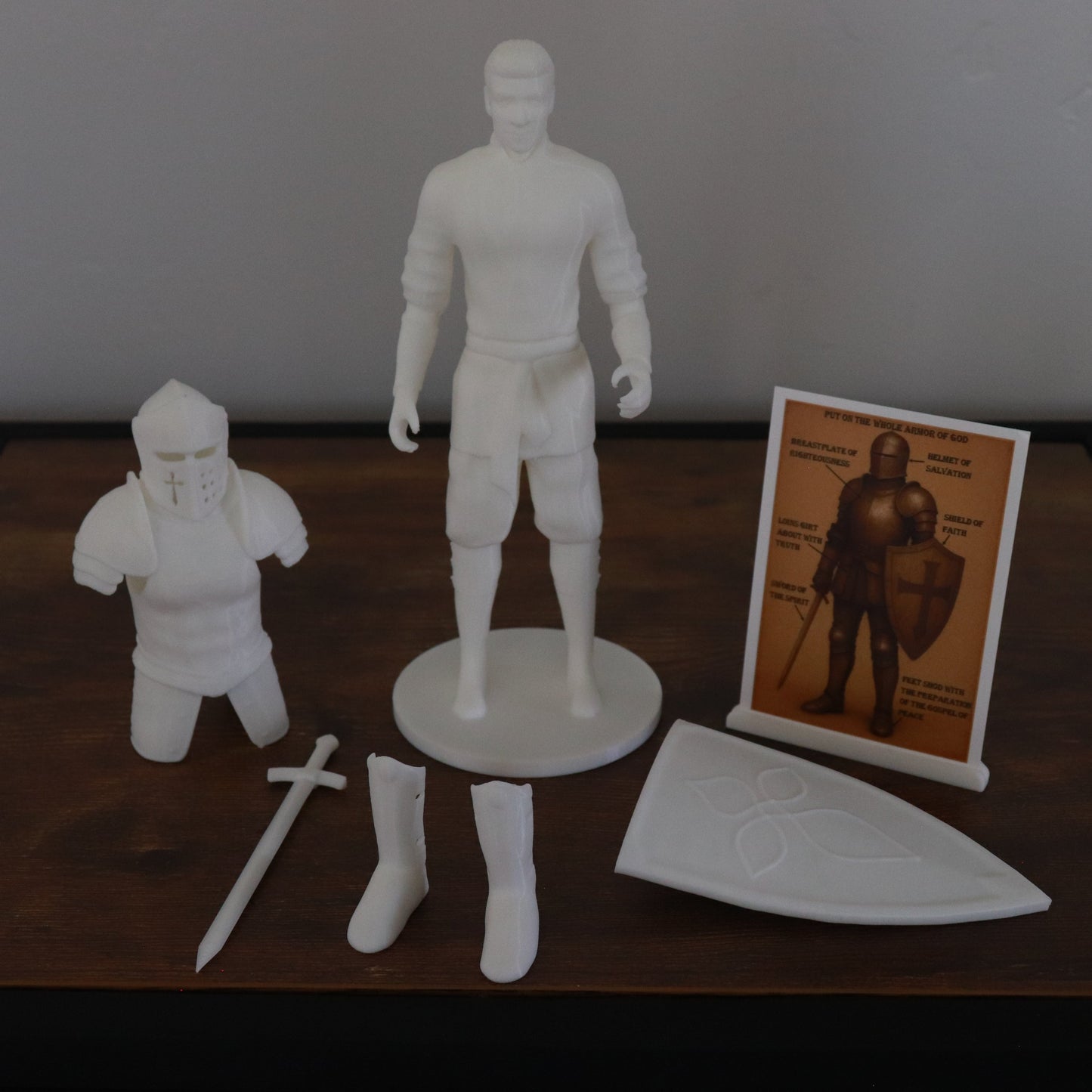 Armor of God Warrior - MAN (WHITE/PAINTABLE)