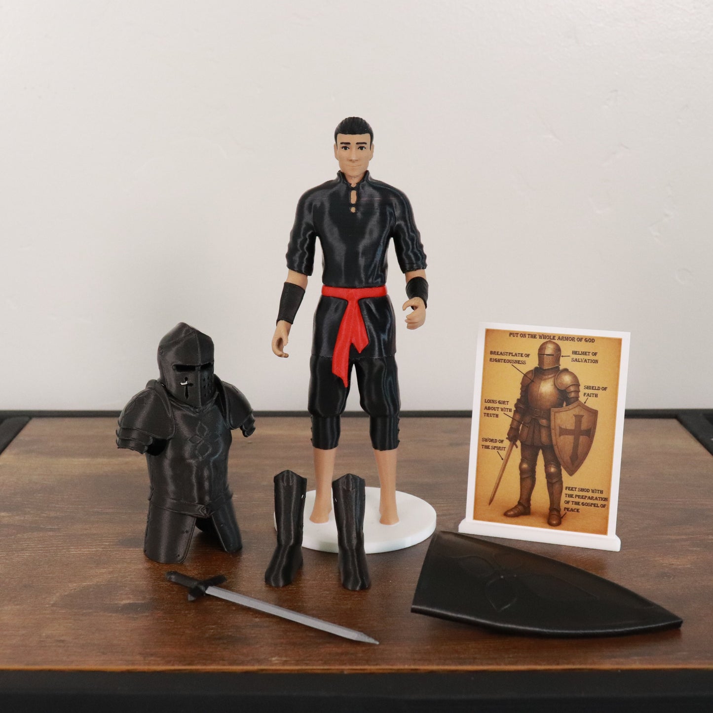 Armor of God Warrior - MAN (Black Tunic)