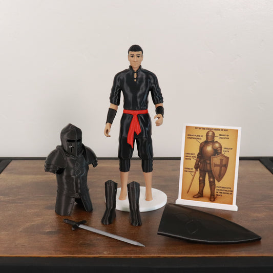 Armor of God Warrior - MAN (Black Tunic)