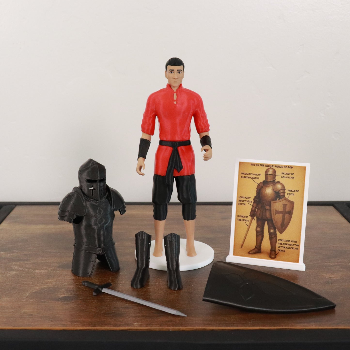 Armor of God Warrior - MAN (Red Tunic)