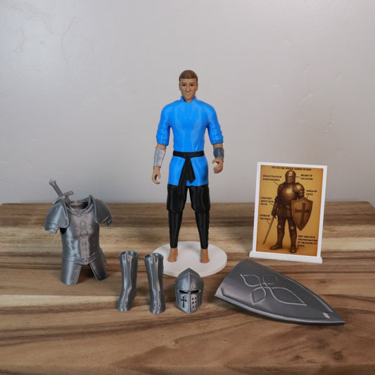 Armor of God Warrior - MAN (Cyan Tunic)