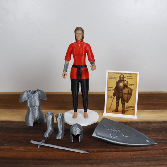 Armor of God Warrior - WOMAN (Red Tunic)