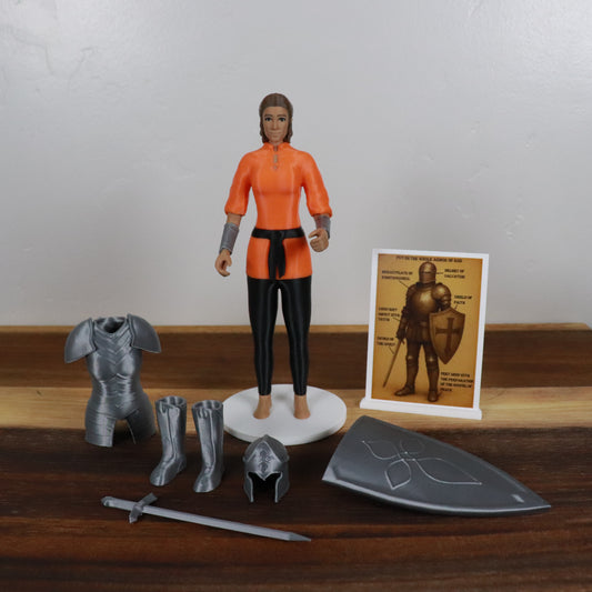 Armor of God Warrior - WOMAN (Orange Tunic)