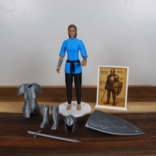 Armor of God Warrior - WOMAN (Cyan Tunic)