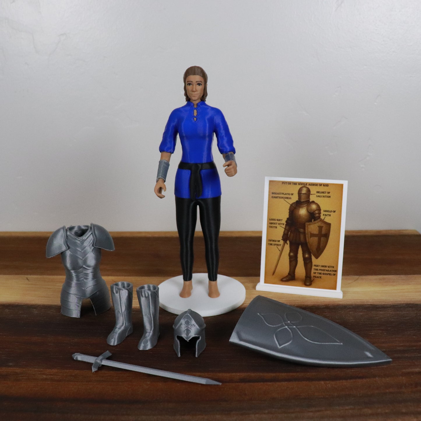 Armor of God Warrior - WOMAN (Blue Tunic)