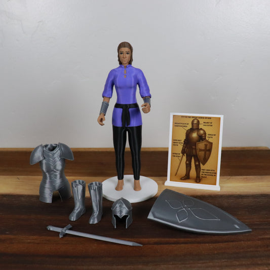 Armor of God Warrior - WOMAN (Purple Tunic)