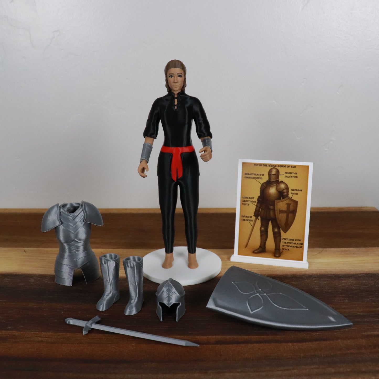 Armor of God Warrior - WOMAN (Black Tunic)