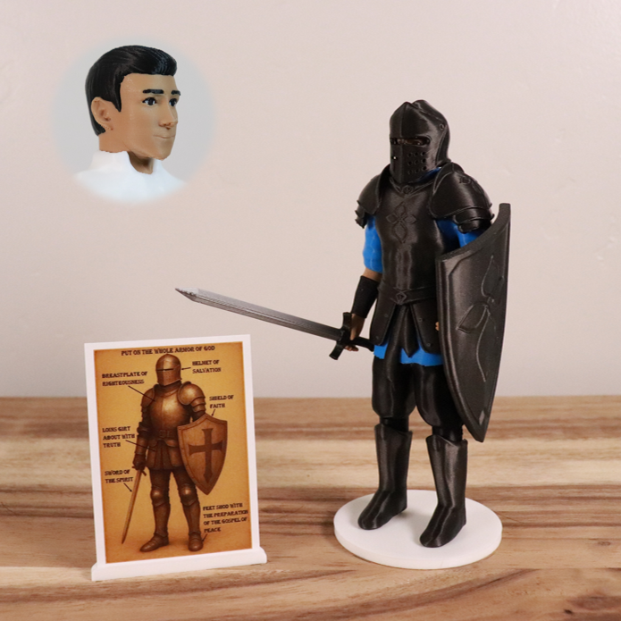 Armor of God Warrior - MAN (Cyan Tunic)