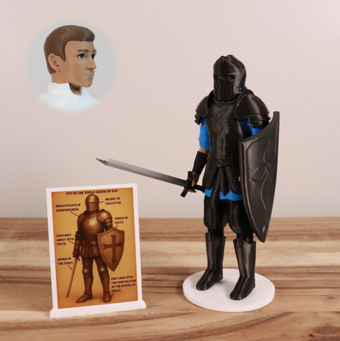 Armor of God Warrior - MAN (Cyan Tunic)