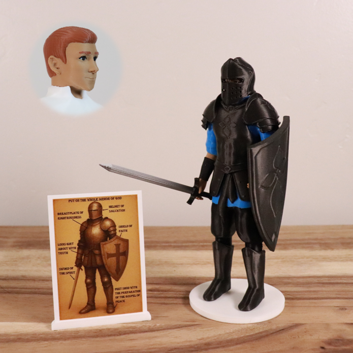 Armor of God Warrior - MAN (Cyan Tunic)