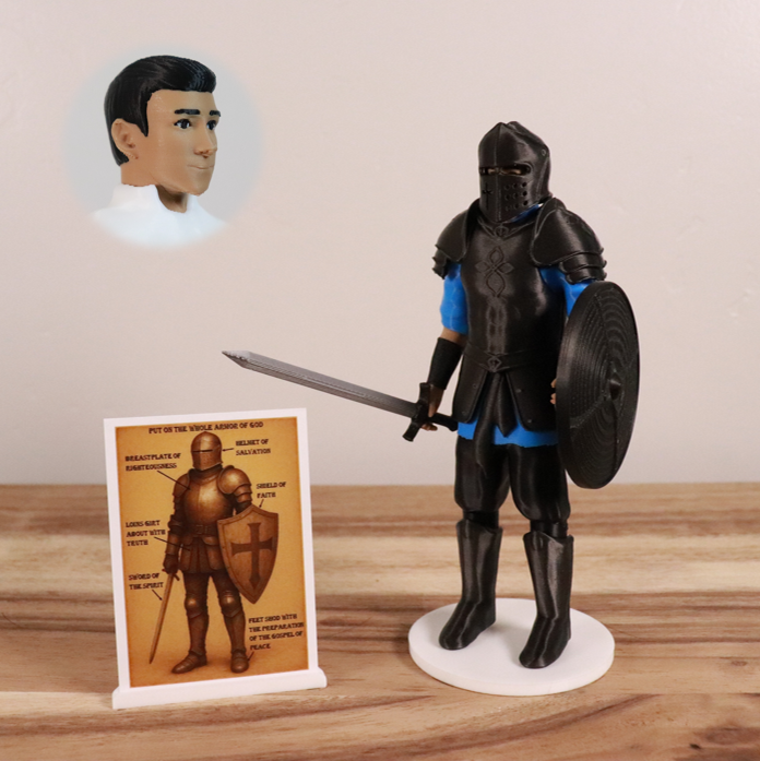 Armor of God Warrior - MAN (Cyan Tunic)