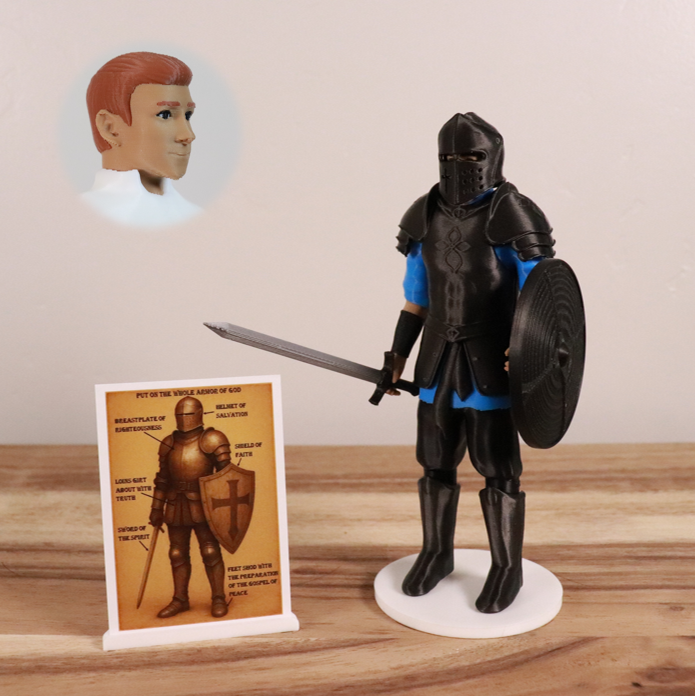 Armor of God Warrior - MAN (Cyan Tunic)