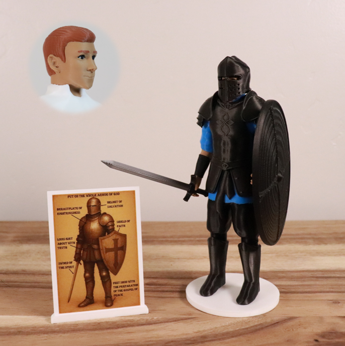 Armor of God Warrior - MAN (Cyan Tunic)