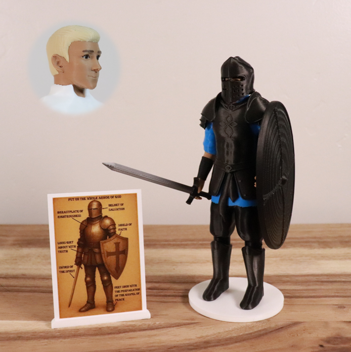 Armor of God Warrior - MAN (Cyan Tunic)