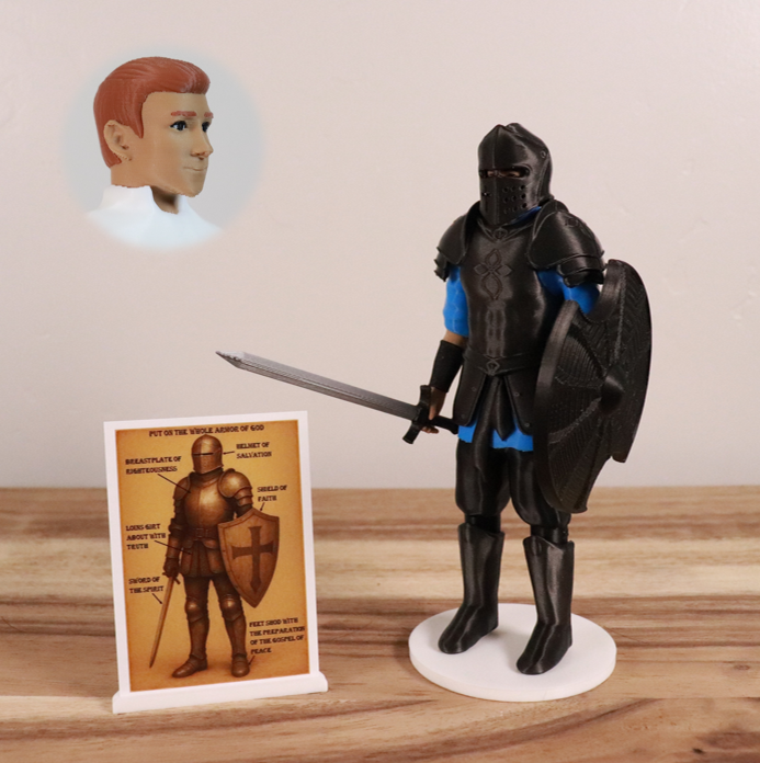 Armor of God Warrior - MAN (Cyan Tunic)