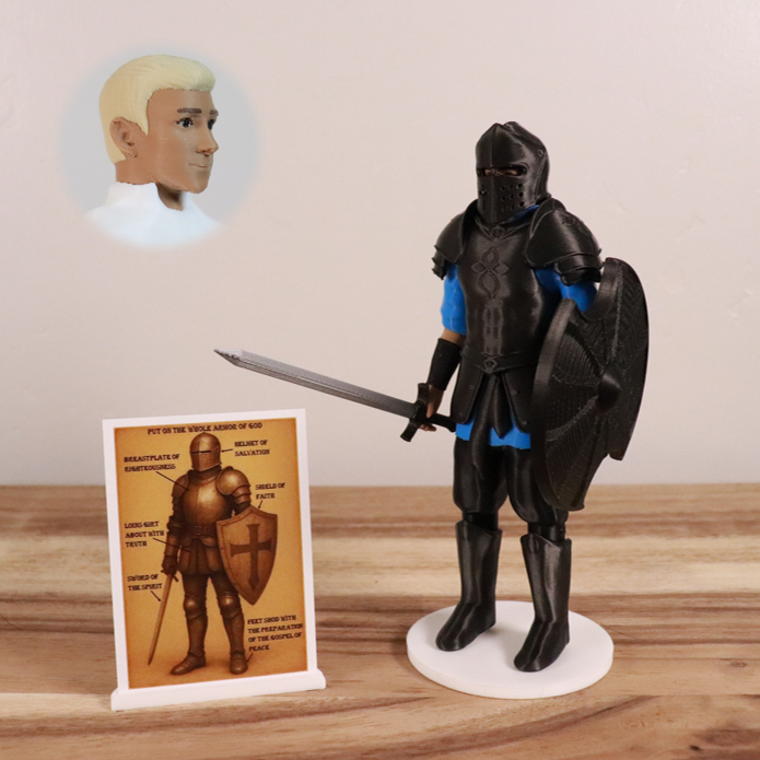 Armor of God Warrior - MAN (Cyan Tunic)