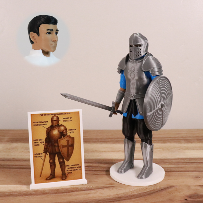 Armor of God Warrior - MAN (Cyan Tunic)