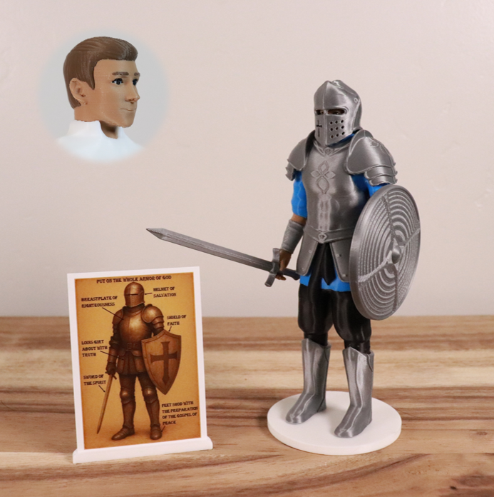 Armor of God Warrior - MAN (Cyan Tunic)