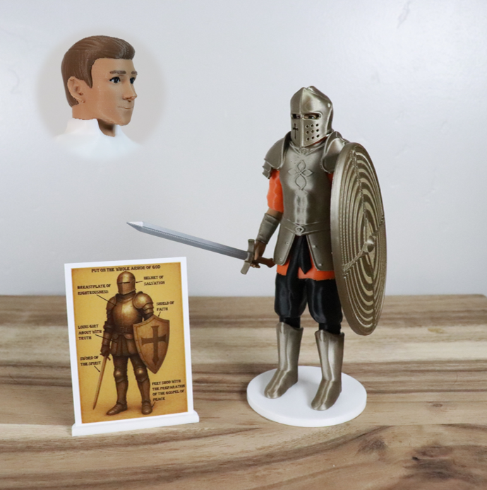 Armor of God Warrior - MAN (Orange Tunic)