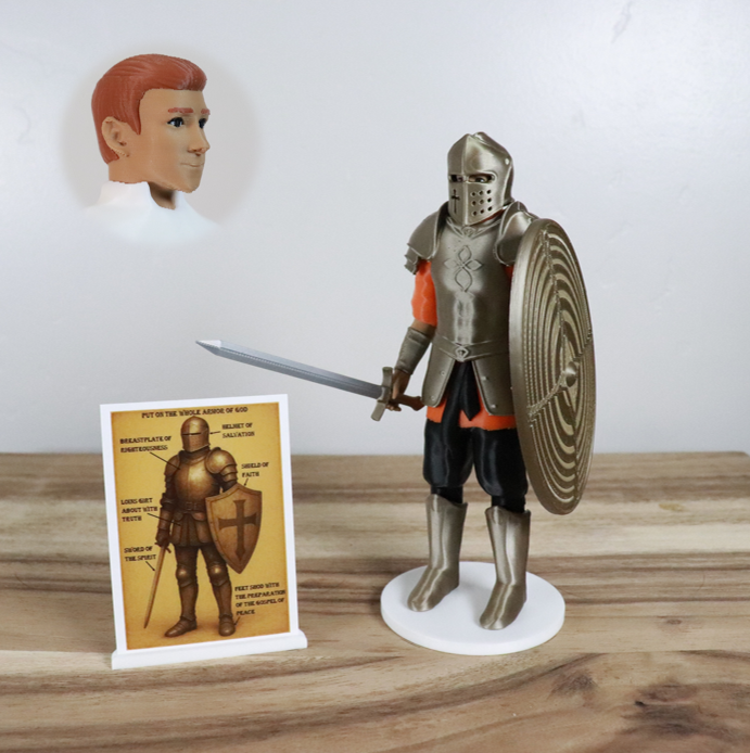 Armor of God Warrior - MAN (Orange Tunic)