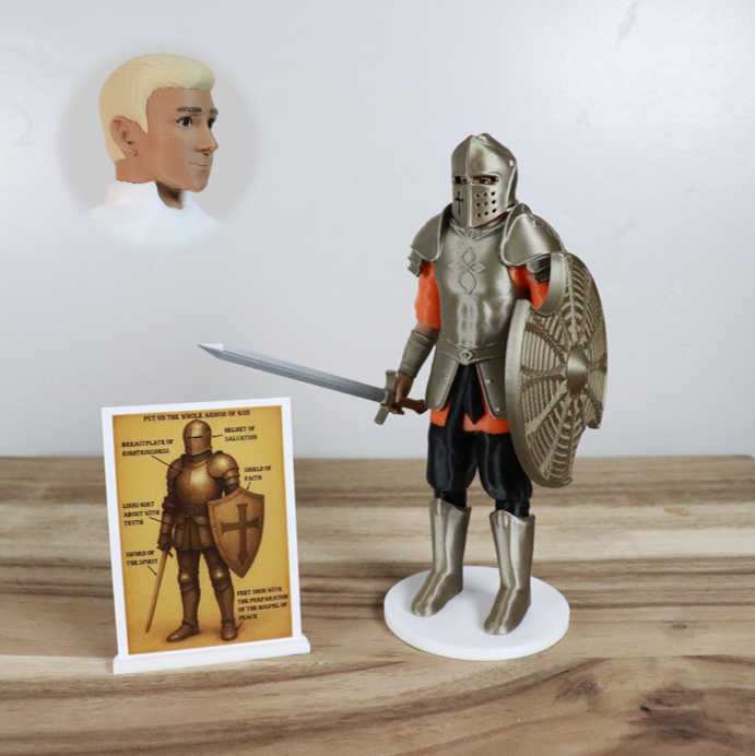 Armor of God Warrior - MAN (Orange Tunic)