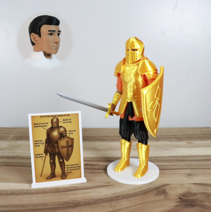 Armor of God Warrior - MAN (Orange Tunic)