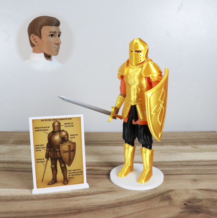 Armor of God Warrior - MAN (Orange Tunic)