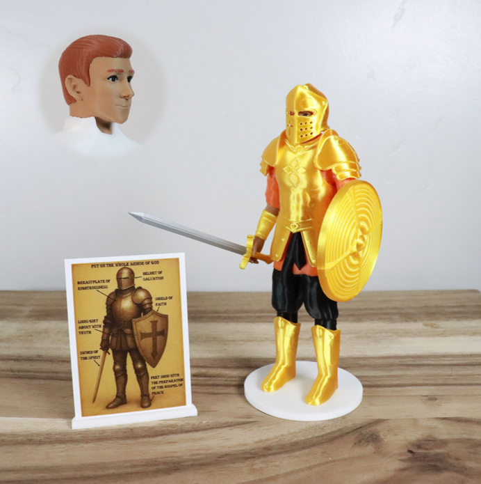 Armor of God Warrior - MAN (Orange Tunic)