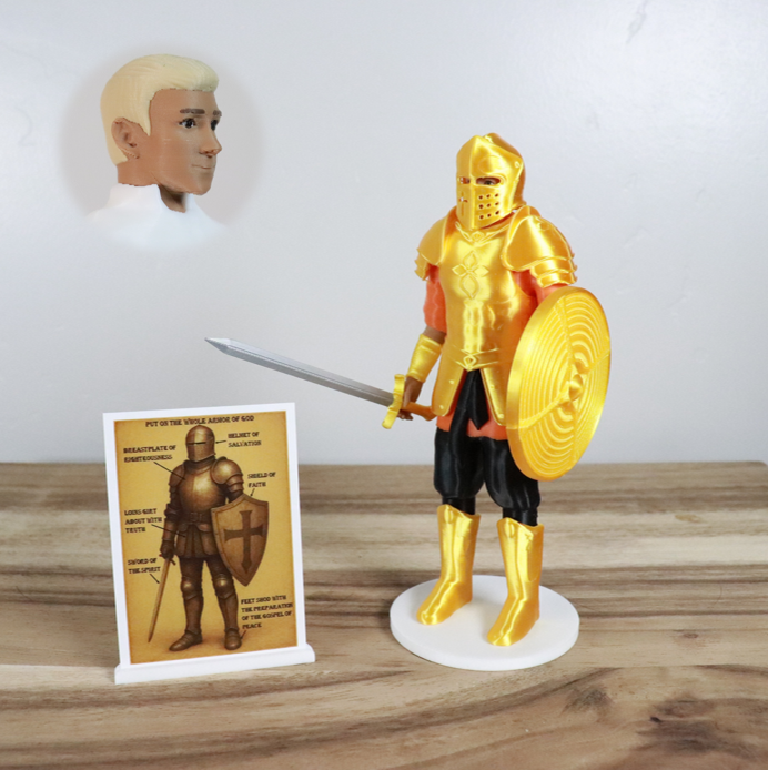 Armor of God Warrior - MAN (Orange Tunic)