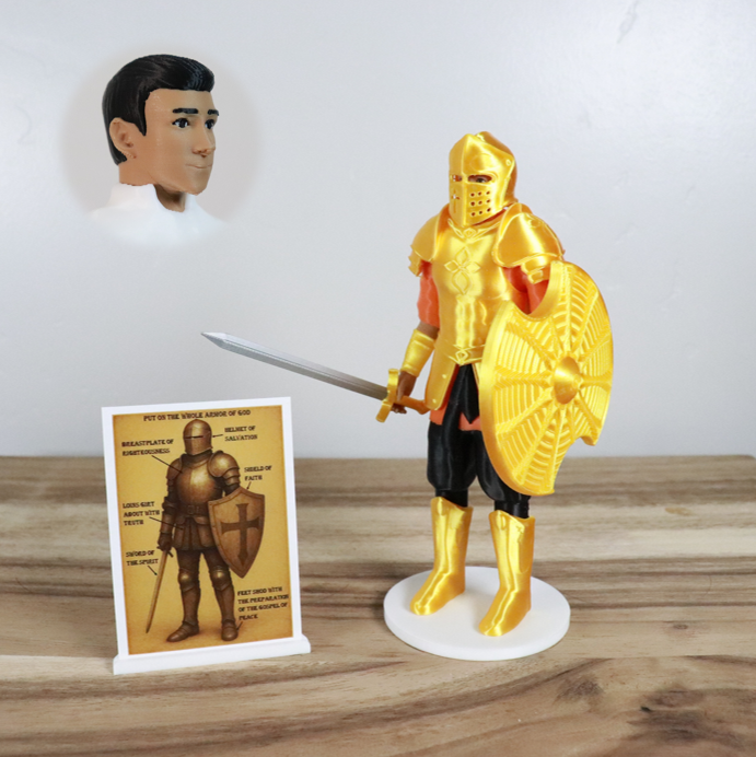 Armor of God Warrior - MAN (Orange Tunic)