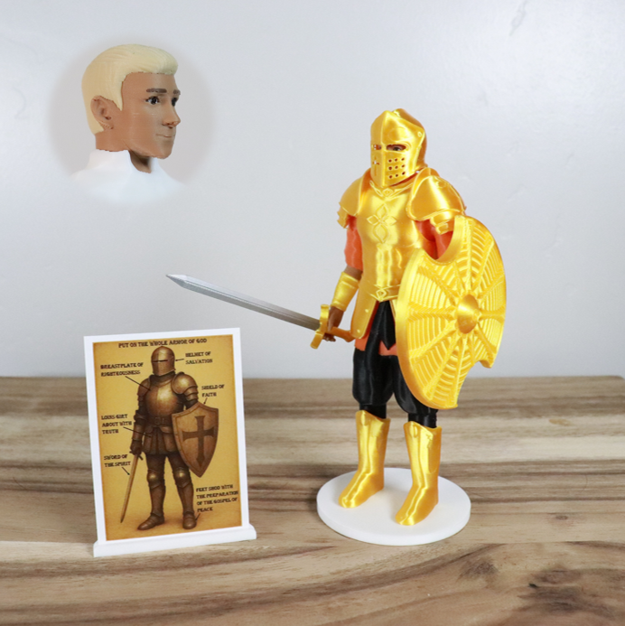 Armor of God Warrior - MAN (Orange Tunic)