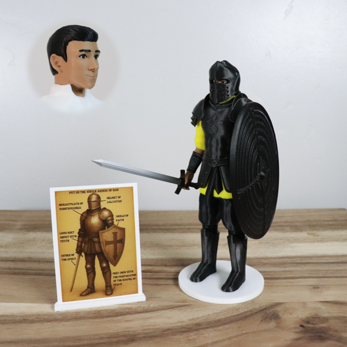 Armor of God Warrior - MAN (Yellow Tunic)