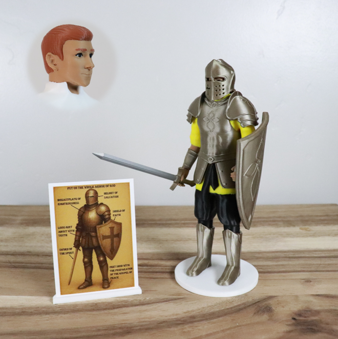 Armor of God Warrior - MAN (Yellow Tunic)